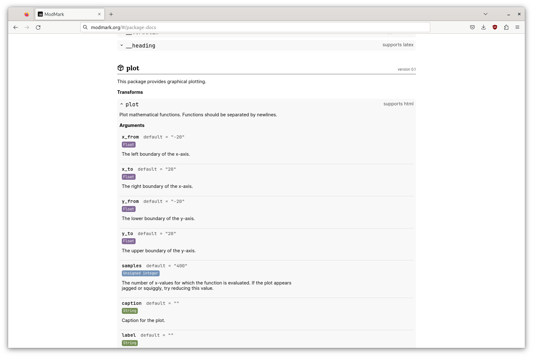 ModMark: A Modular Document Markup Language